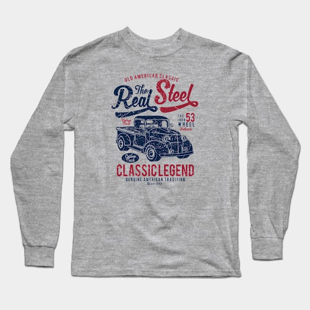 The Real Steel Pick Up Truck Long Sleeve T-Shirt by Rebus28